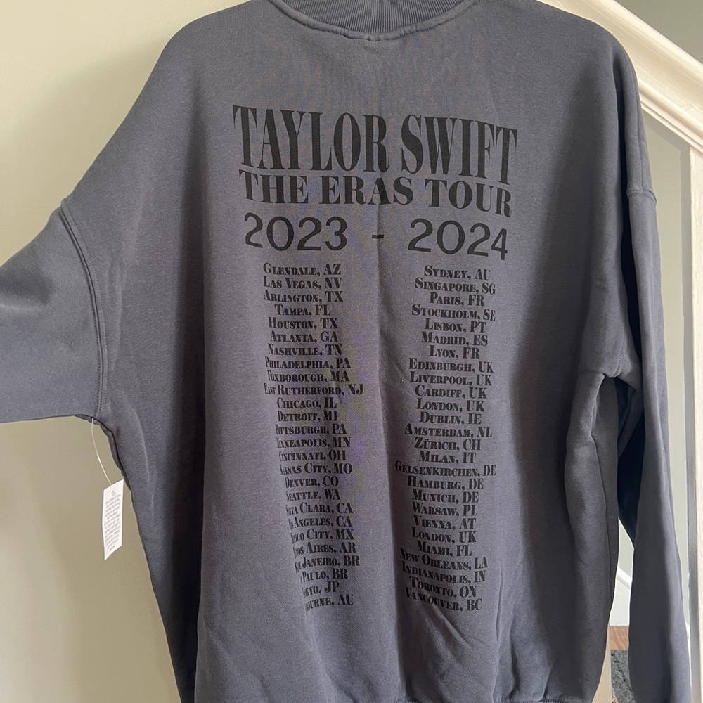 NEW Taylor Swift Eras Tour navy blue crewneck sweatshirt